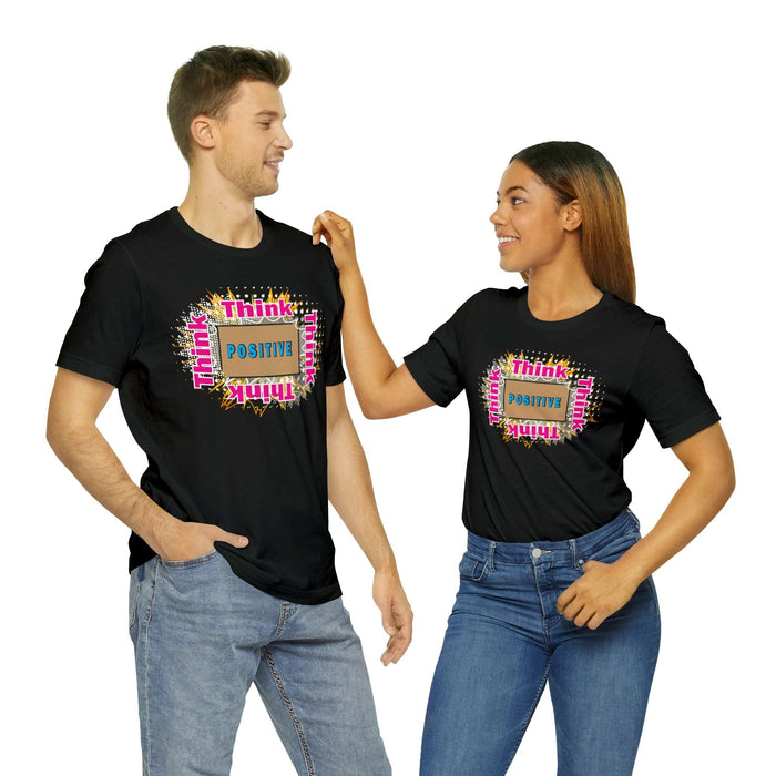 Think Positive T-shirt Just Do It T-shirt Cat lovers t-shirts-custom t