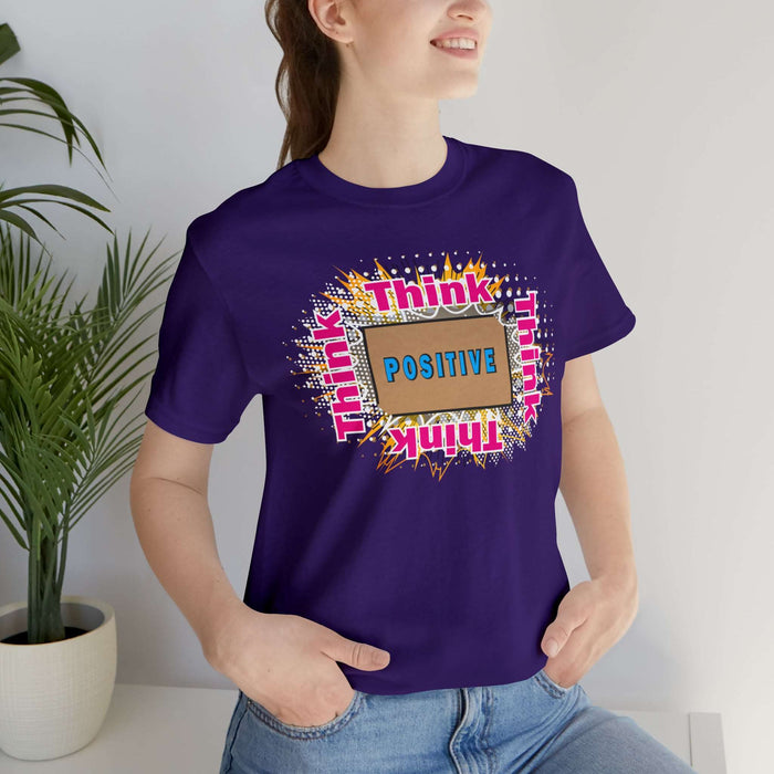 Think Positive T-shirt Just Do It T-shirt Cat lovers t-shirts-custom t