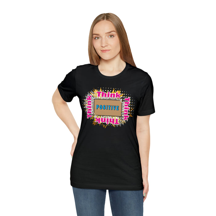 Think Positive T-shirt Just Do It T-shirt Cat lovers t-shirts-custom t