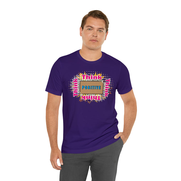Think Positive T-shirt Just Do It T-shirt Cat lovers t-shirts-custom t