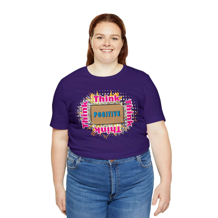 Think Positive T-shirt Just Do It T-shirt Cat lovers t-shirts-custom t