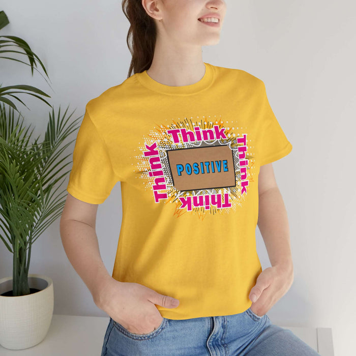 Think Positive T-shirt Just Do It T-shirt Cat lovers t-shirts-custom t