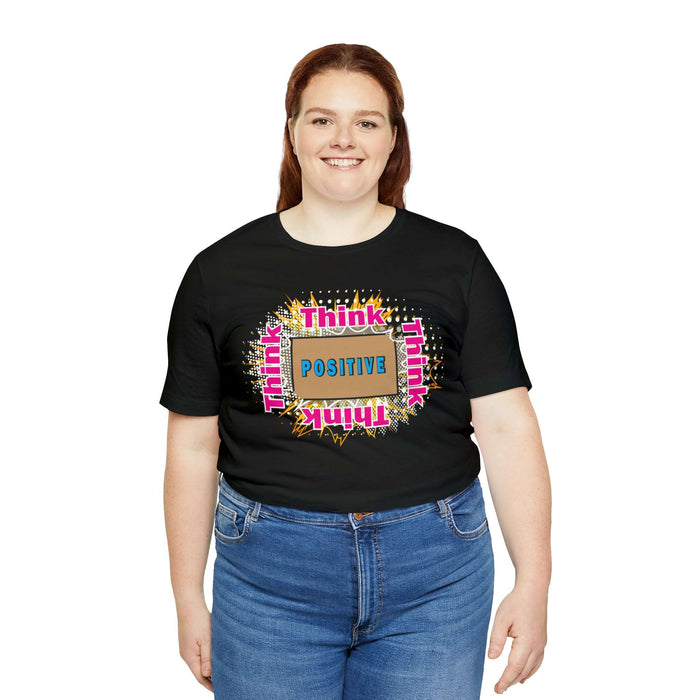 Think Positive T-shirt Just Do It T-shirt Cat lovers t-shirts-custom t