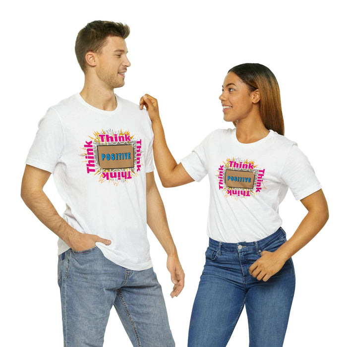 Think Positive T-shirt Just Do It T-shirt Cat lovers t-shirts-custom t