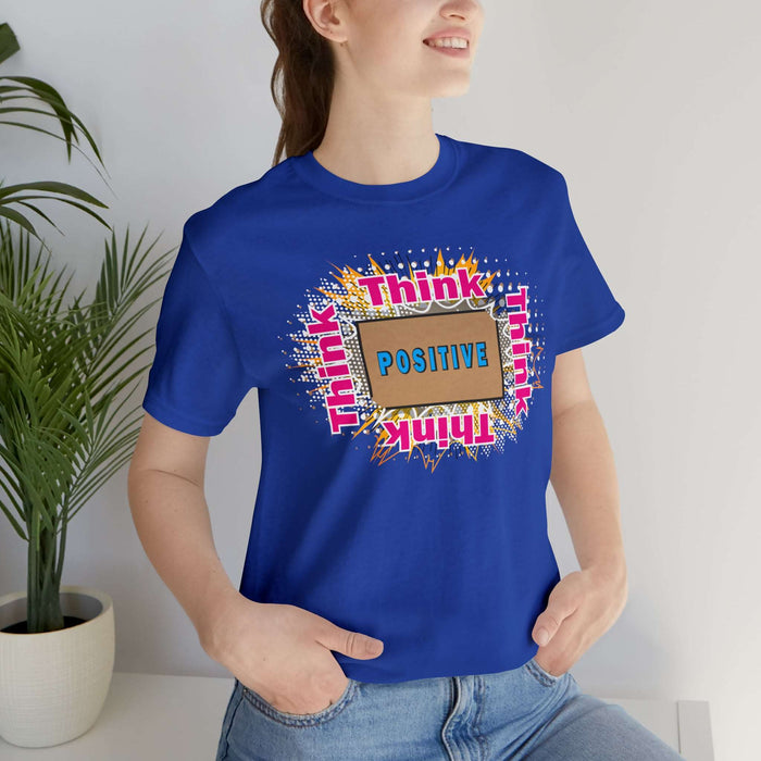 Think Positive T-shirt Just Do It T-shirt Cat lovers t-shirts-custom t