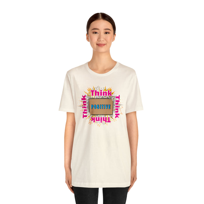 Think Positive T-shirt Just Do It T-shirt Cat lovers t-shirts-custom t