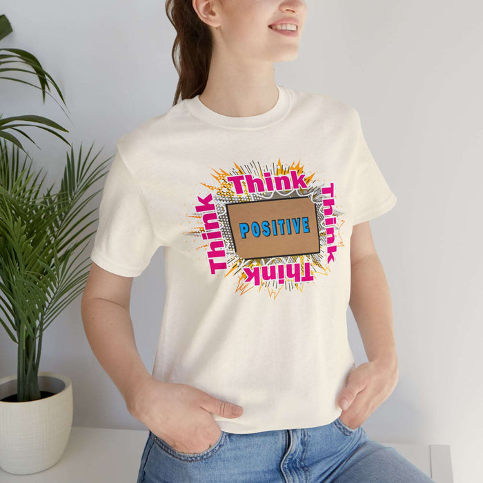 Think Positive T-shirt Just Do It T-shirt Cat lovers t-shirts-custom t