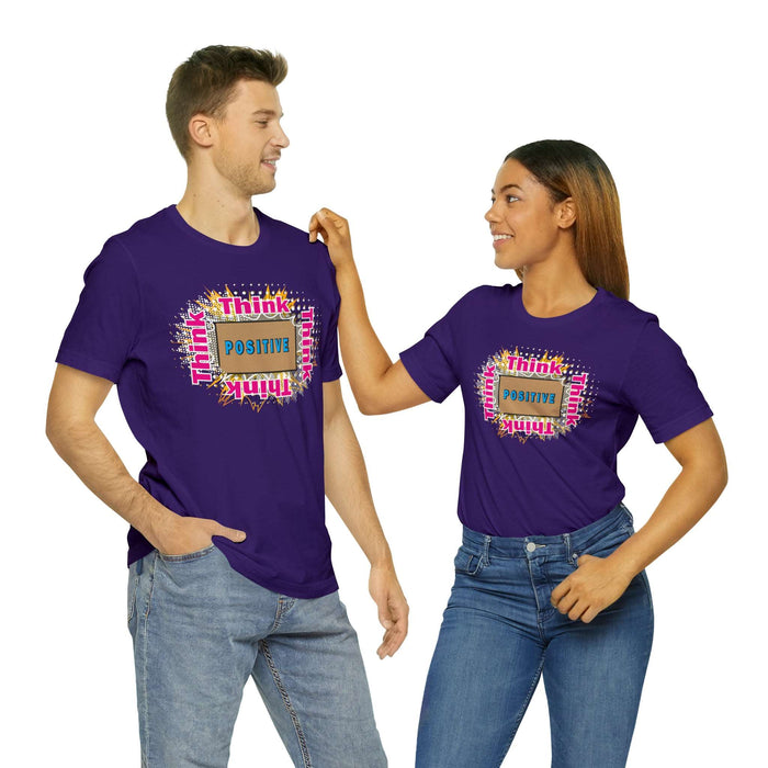 Think Positive T-shirt Just Do It T-shirt Cat lovers t-shirts-custom t