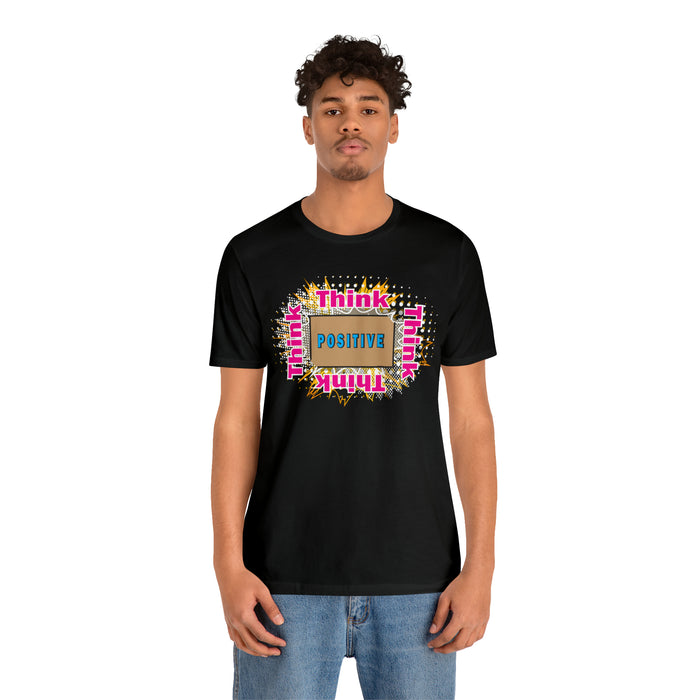 Think Positive T-shirt Just Do It T-shirt Cat lovers t-shirts-custom t