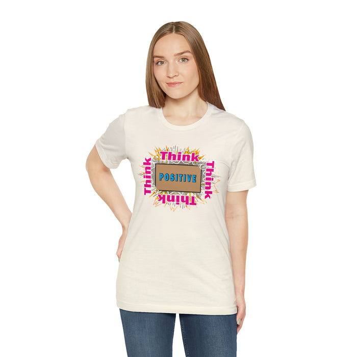 Think Positive T-shirt Just Do It T-shirt Cat lovers t-shirts-custom t