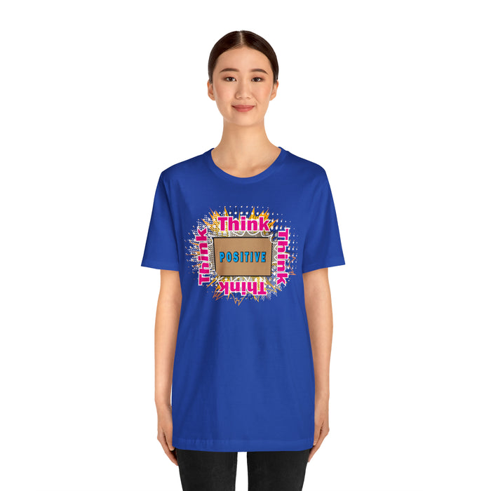 Think Positive T-shirt Just Do It T-shirt Cat lovers t-shirts-custom t