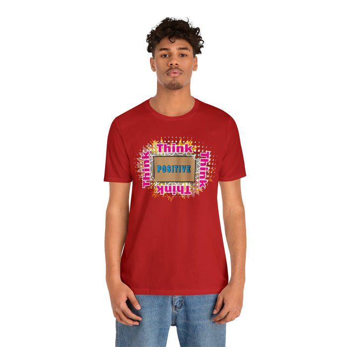 Think Positive T-shirt Just Do It T-shirt Cat lovers t-shirts-custom t
