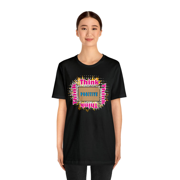 Think Positive T-shirt Just Do It T-shirt Cat lovers t-shirts-custom t
