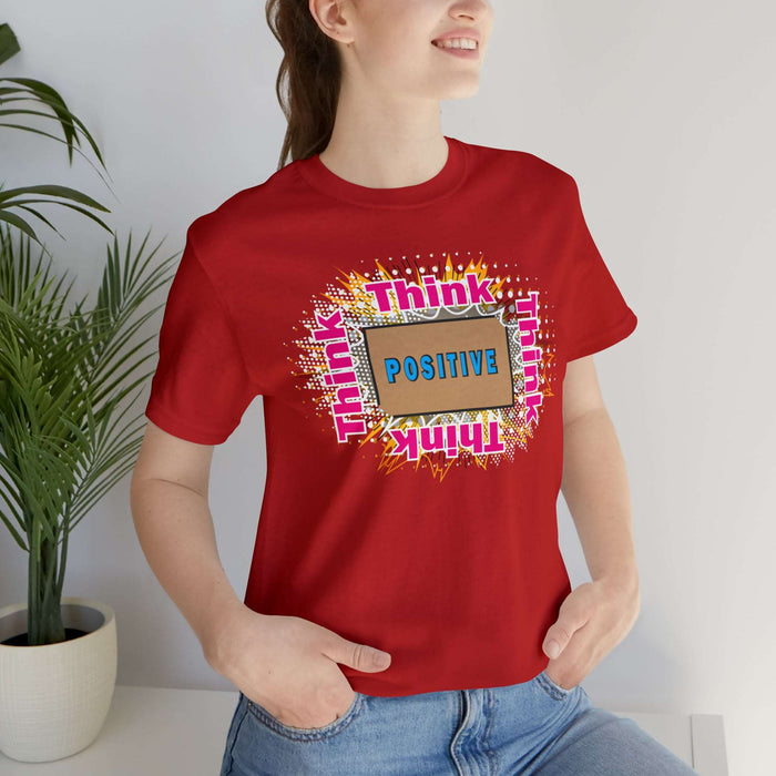 Think Positive T-shirt Just Do It T-shirt Cat lovers t-shirts-custom t