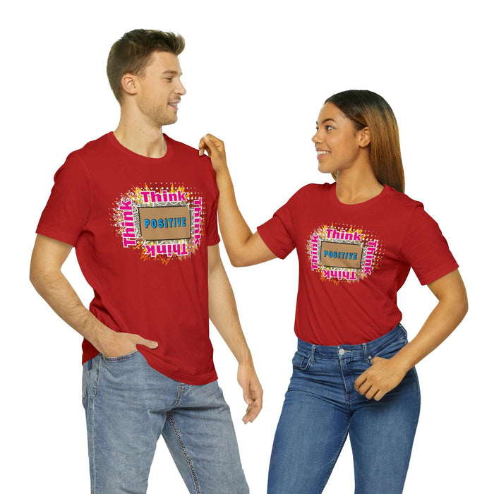 Think Positive T-shirt Just Do It T-shirt Cat lovers t-shirts-custom t