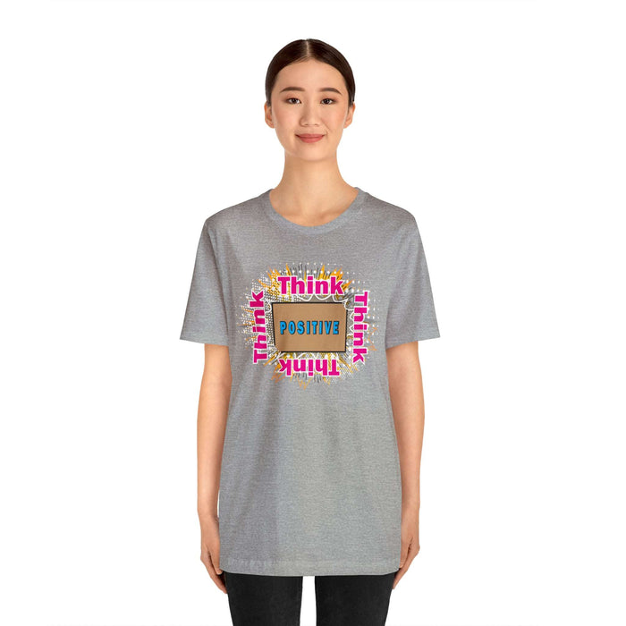 Think Positive T-shirt Just Do It T-shirt Cat lovers t-shirts-custom t