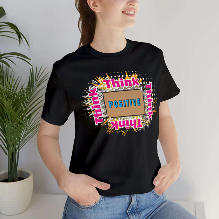 Think Positive T-shirt Just Do It T-shirt Cat lovers t-shirts-custom t