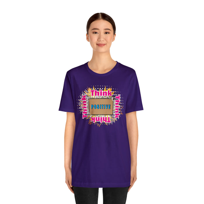 Think Positive T-shirt Just Do It T-shirt Cat lovers t-shirts-custom t