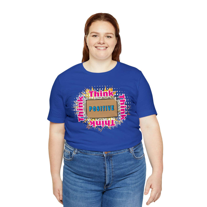 Think Positive T-shirt Just Do It T-shirt Cat lovers t-shirts-custom t