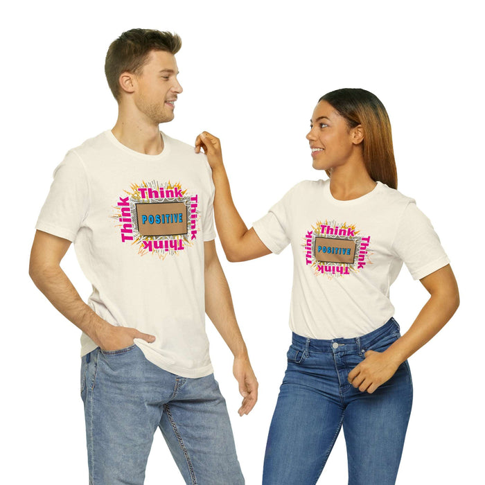 Think Positive T-shirt Just Do It T-shirt Cat lovers t-shirts-custom t