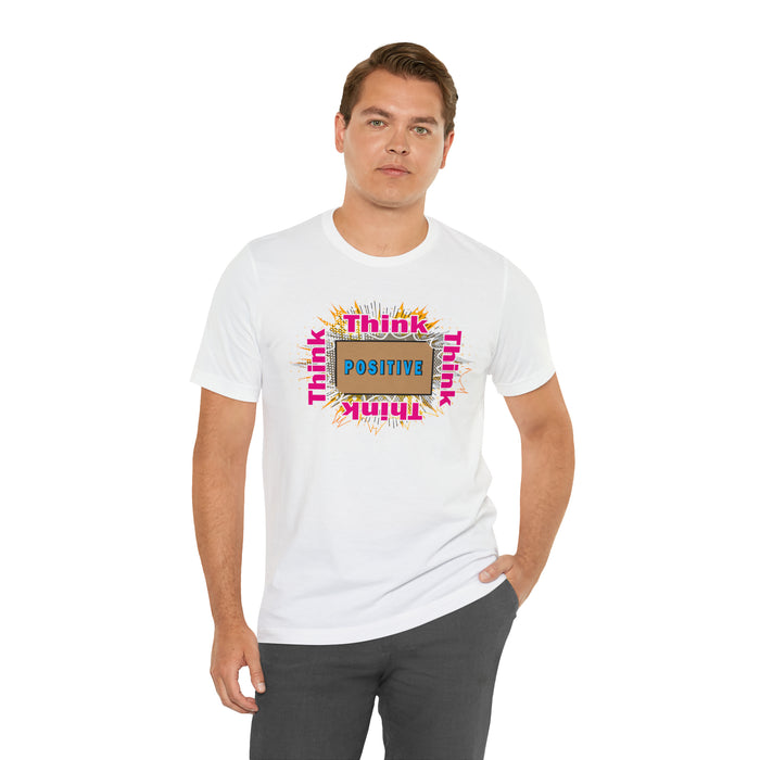 Think Positive T-shirt Just Do It T-shirt Cat lovers t-shirts-custom t