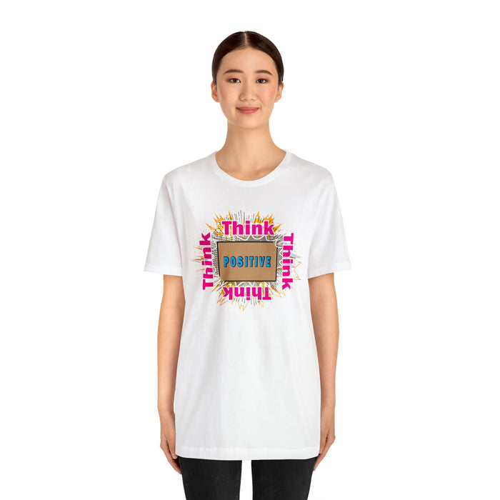 Think Positive T-shirt Just Do It T-shirt Cat lovers t-shirts-custom t