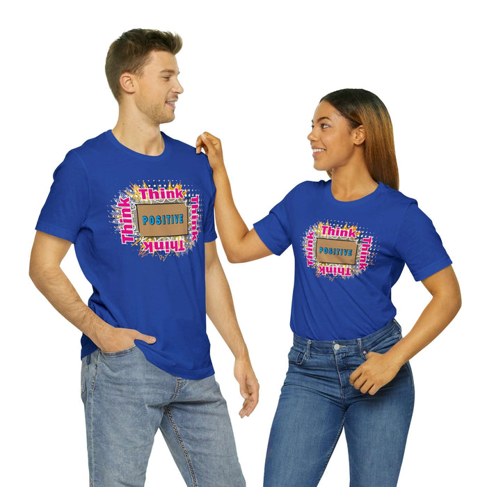 Think Positive T-shirt Just Do It T-shirt Cat lovers t-shirts-custom t