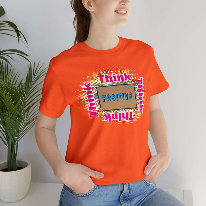 Think Positive T-shirt Just Do It T-shirt Cat lovers t-shirts-custom t