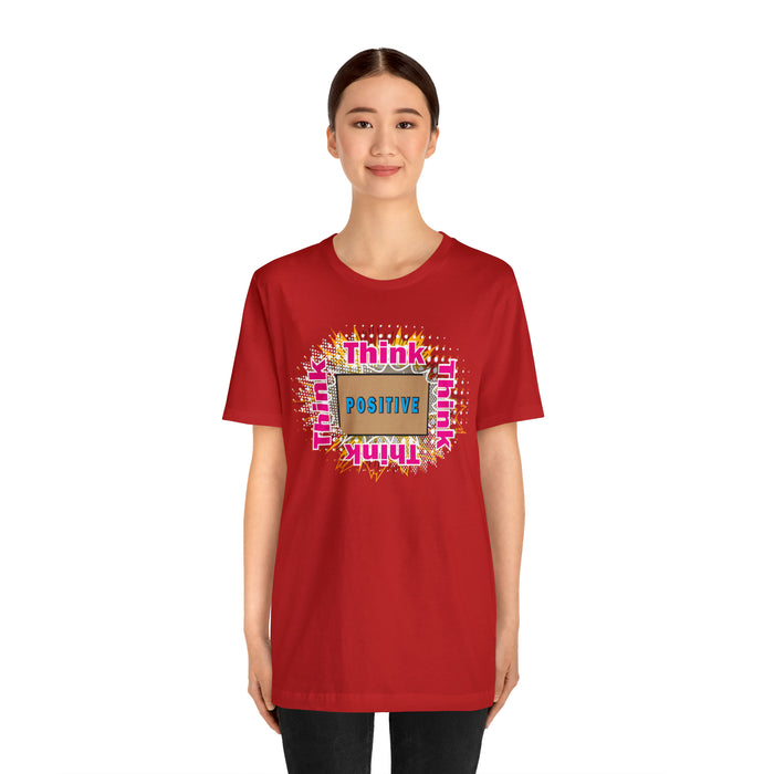 Think Positive T-shirt Just Do It T-shirt Cat lovers t-shirts-custom t