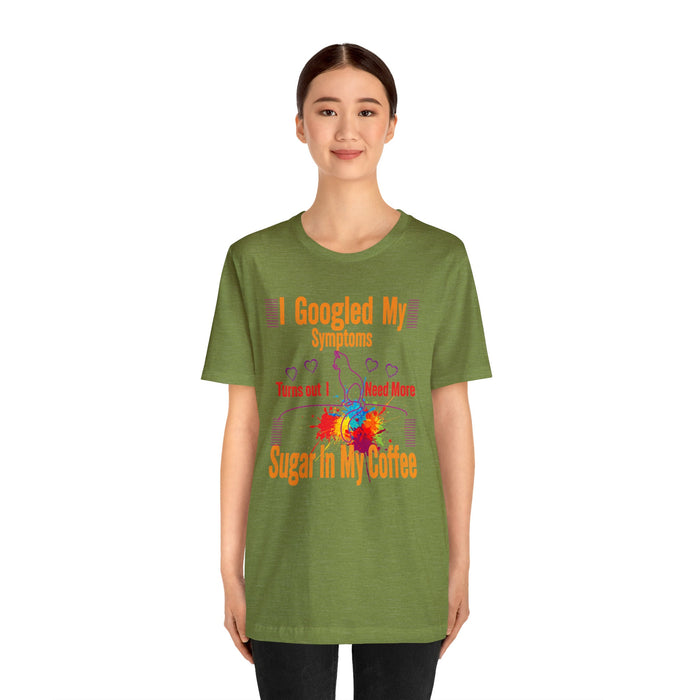 Caffeine T-shirt I googled my Symptoms Etsy T-Shirt | M23 Designs Funny Graphics Apparel Summer tees