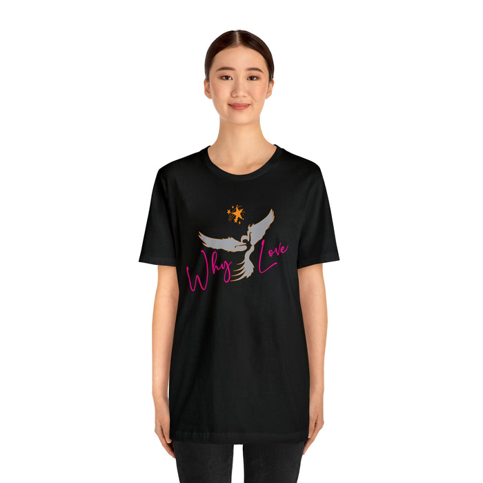 Why Love T-shirt | Funny T shirts | Cute Lose tops | Oversize Graphic tees for women | Big Women clothes Loose fit shirt