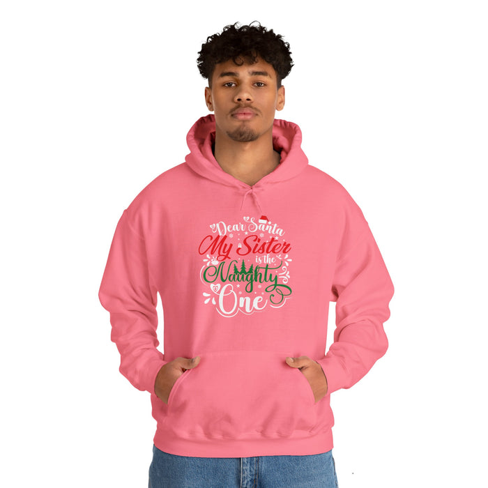 Christmas Sweatshirt Dear Santa | Graphic Women clothes | Loose fit Unisex Heavy Blend™ Hooded Sweatshirt