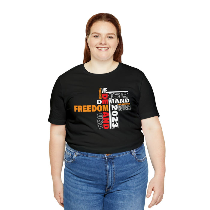 WE Demand Freedom Skinny Boxing gym | Graphic t shirt ideas friends tight-fitting Casual Exercise T-shirts