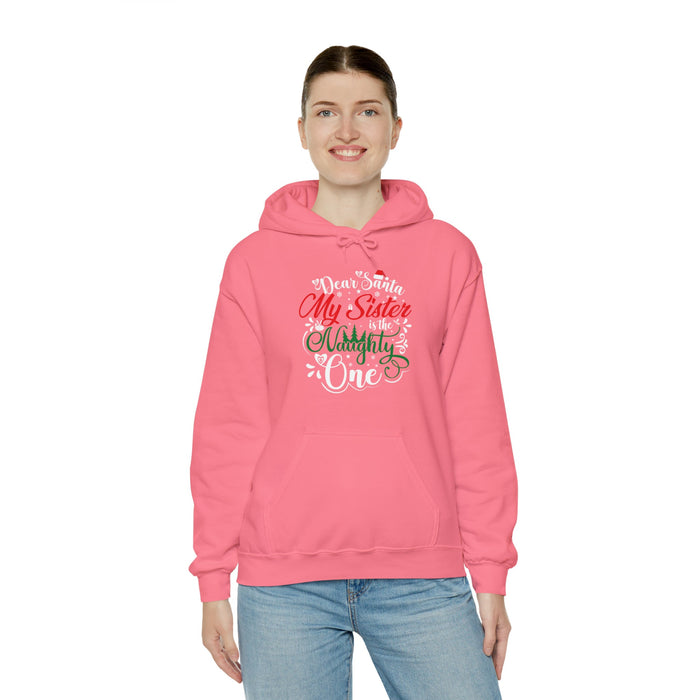 Christmas Sweatshirt Dear Santa | Graphic Women clothes | Loose fit Unisex Heavy Blend™ Hooded Sweatshirt