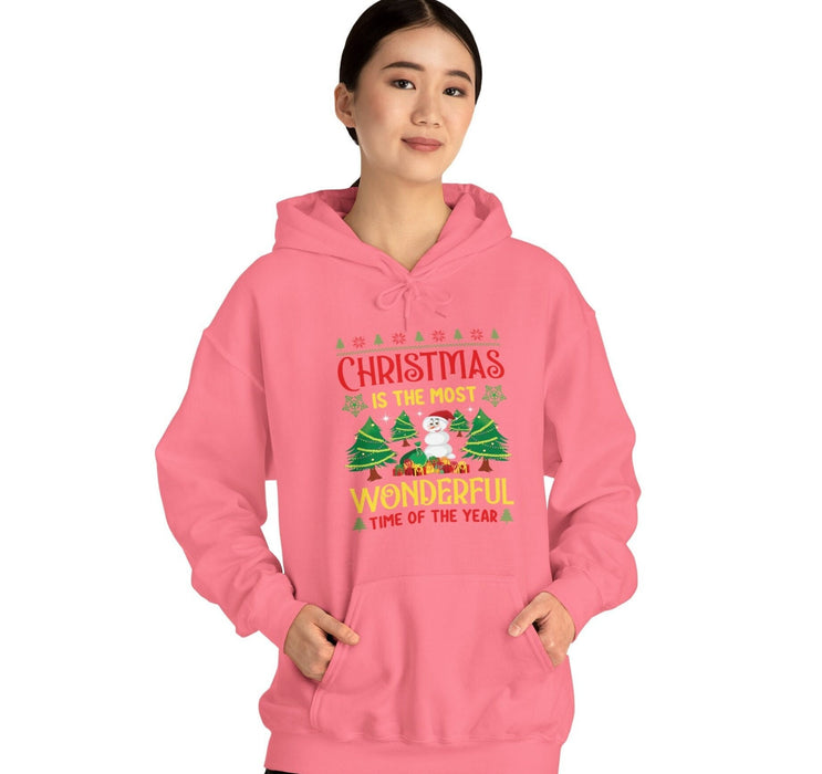 Christmas T-shirt Most Wonderful Time of the Year | Christmas Oversize hoodie | Graphic Women Hooded Sweatshirt