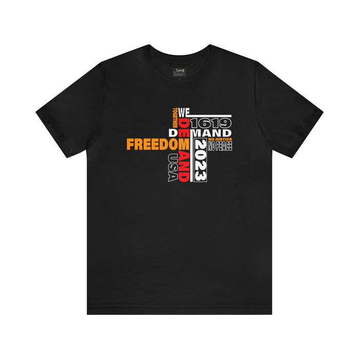 WE Demand Freedom Skinny Boxing gym | Graphic t shirt ideas friends tight-fitting Casual Exercise T-shirts