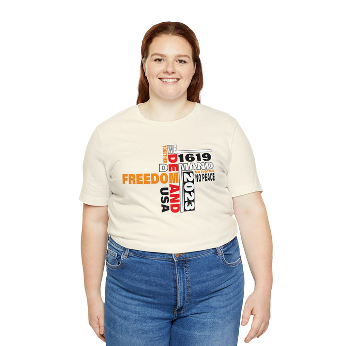 WE Demand Freedom Skinny Boxing gym | Graphic t shirt ideas friends tight-fitting Casual Exercise T-shirts