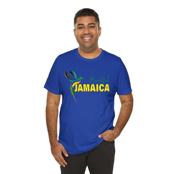 Beautiful Jamaica T shirts | Oversize Men Dress Shirt Big Women Unique Tee | Unisex Slim fit Jersey Short Sleeve Tee
