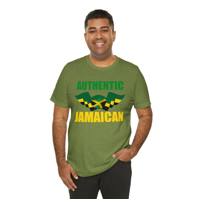 Authentic Jamaican Vacation shirts | Jamaica Flag Men Dress Shirt | Big Women Unisex Slim fit Short Sleeve Jersey