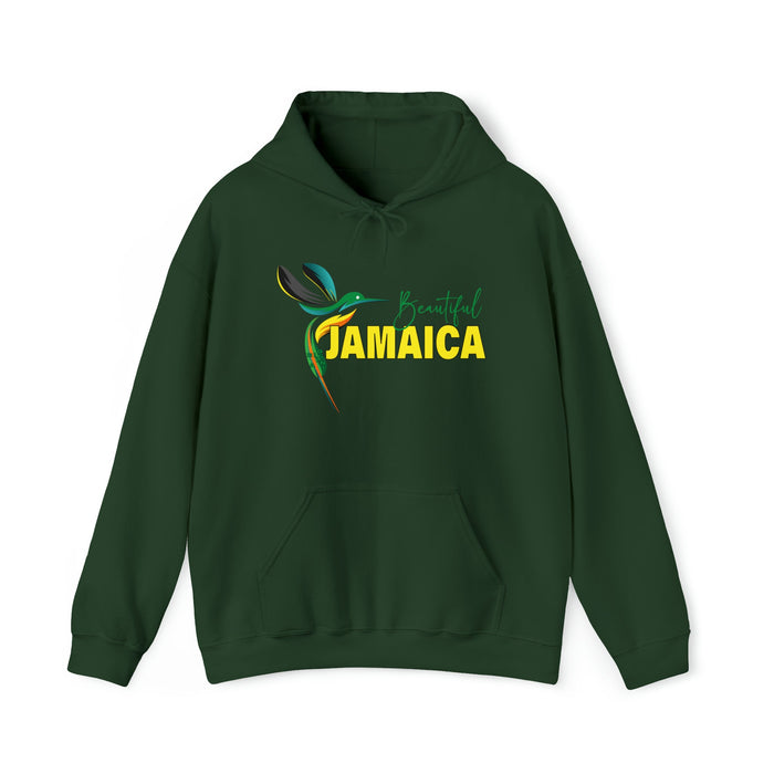 Beautiful Jamaica Hooded Sweatshirt | Big Women Unique Sweatshirt Hoodie | Unisex Slim fit Long Sleeve Hoodie