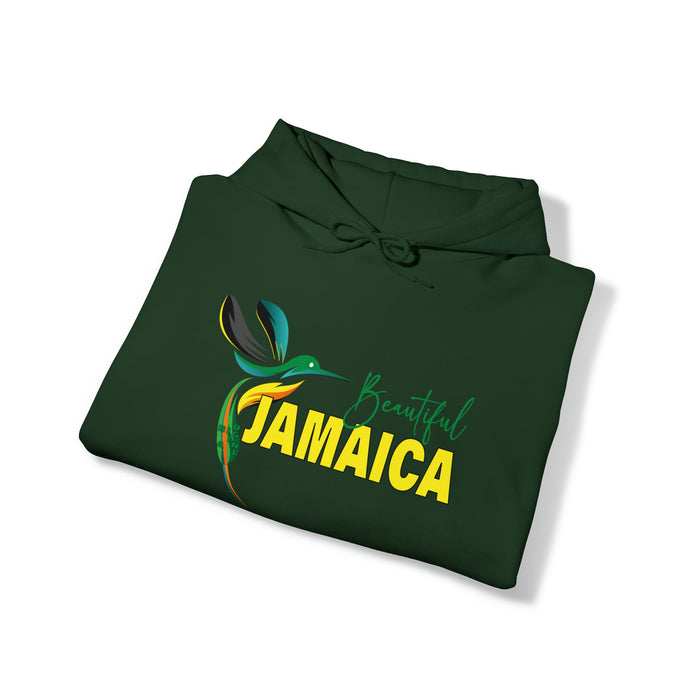 Beautiful Jamaica Hooded Sweatshirt | Big Women Unique Sweatshirt Hoodie | Unisex Slim fit Long Sleeve Hoodie