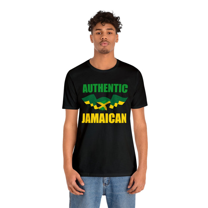 Authentic Jamaican Vacation shirts | Jamaica Flag Men Dress Shirt | Big Women Unisex Slim fit Short Sleeve Jersey